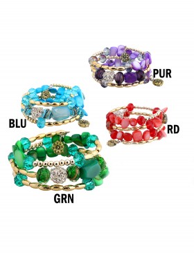 BEADED WRAP BRACELET